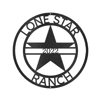 The Lone Star State Symbol Personalized Gifts - Custom Metal Sign