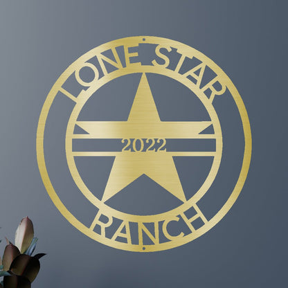 The Lone Star State Symbol Personalized Gifts - Custom Metal Sign