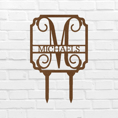 Vine Stake Personalized Gifts - Custom Metal Sign