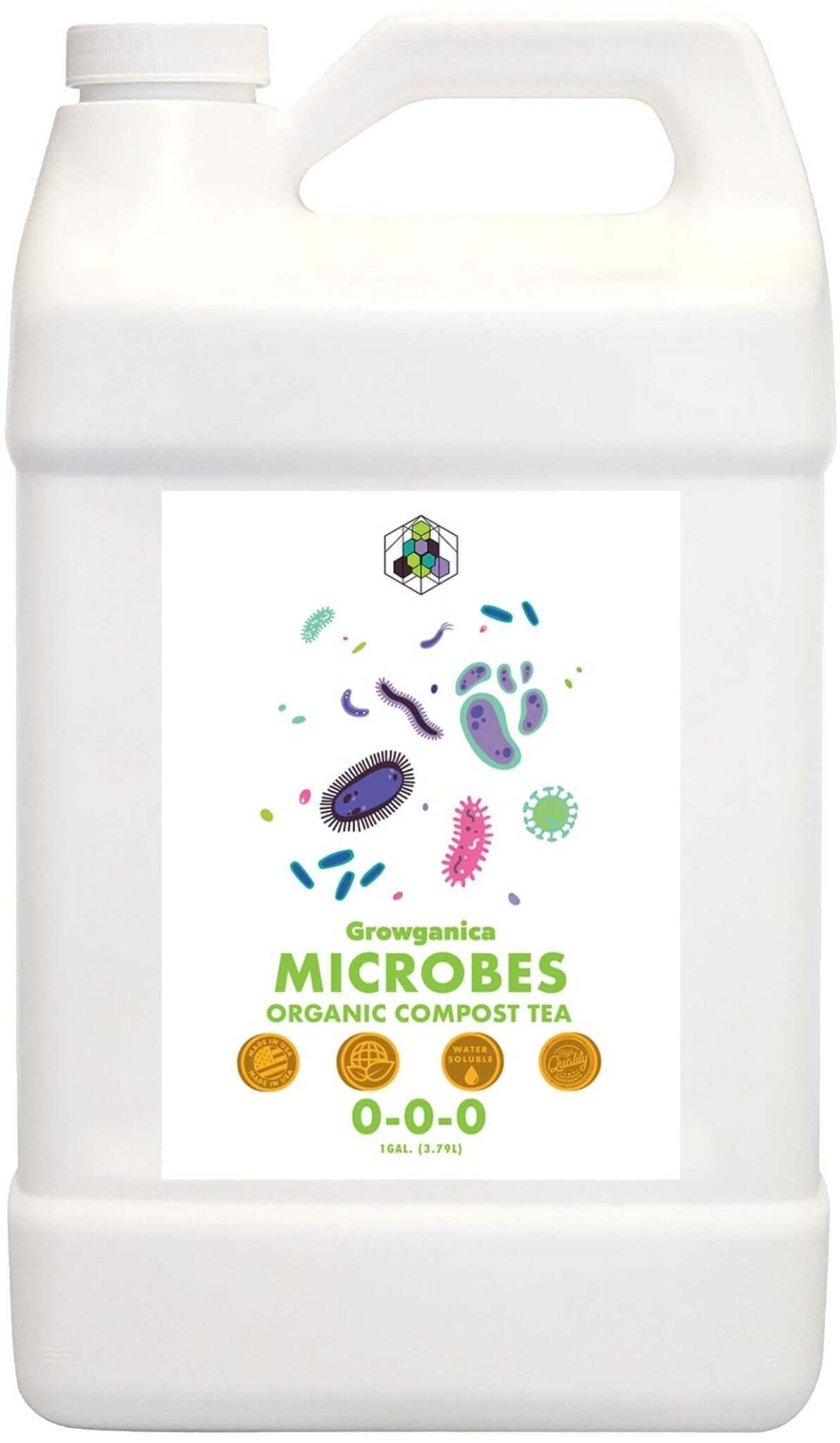 Growganica Microbes | Organic Full Spectrum Microbial Inoculant | Nitrogen Fixing, Boosts Soil Health, Root Growth & Nutrient Uptake