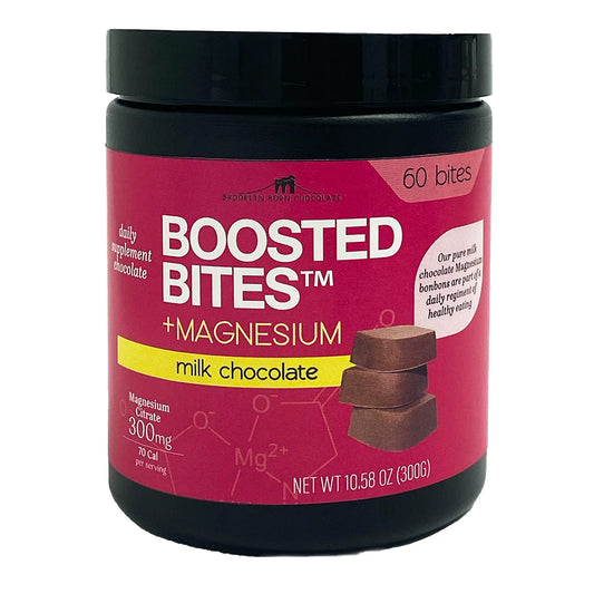 Brooklyn Born Chocolate - Milk Chocolate Magnesium Bites, 10.58 oz (Pack of 6) - Gluten-Free Kosher Treat