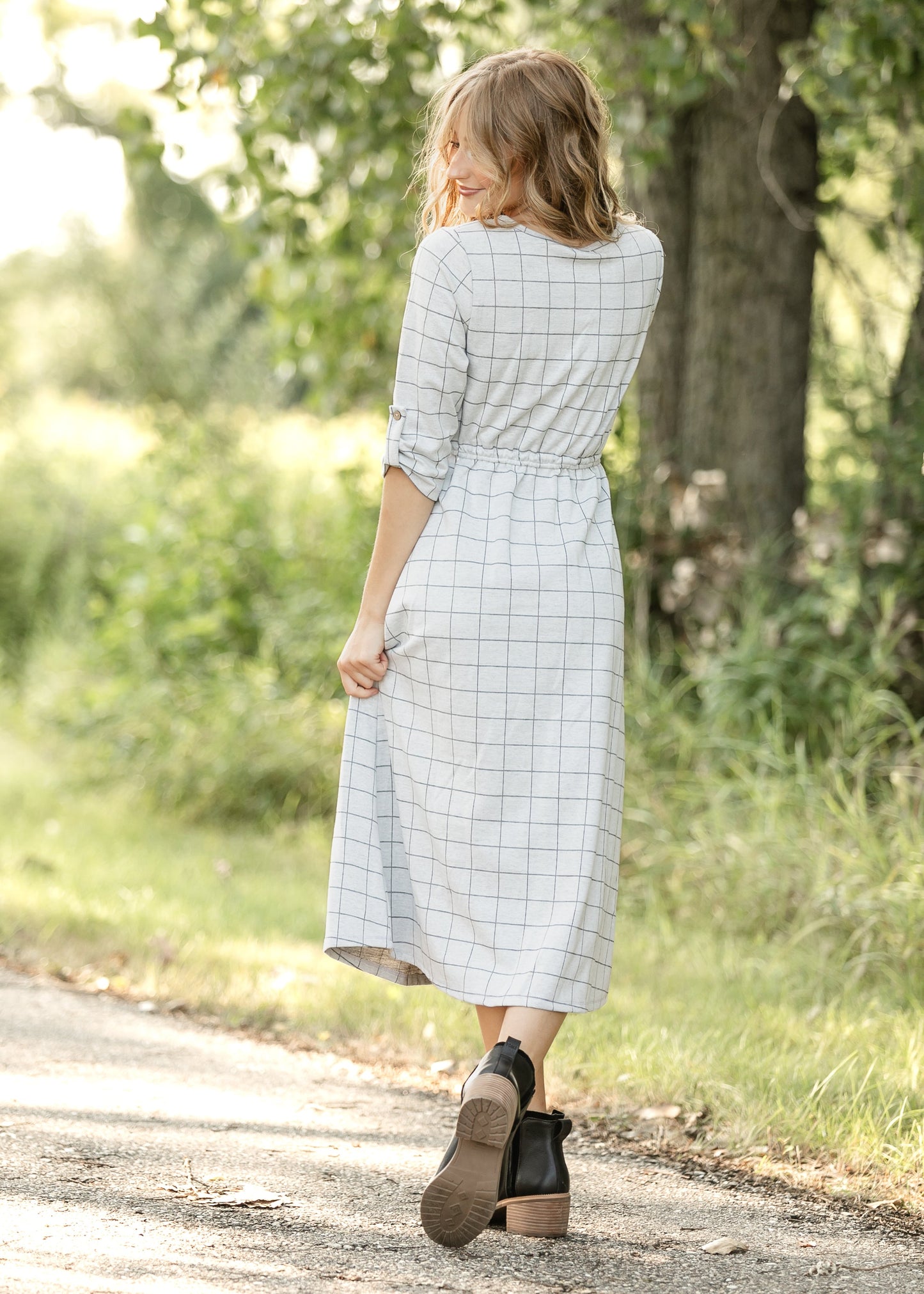 Monica Tie Waist Midi Dress