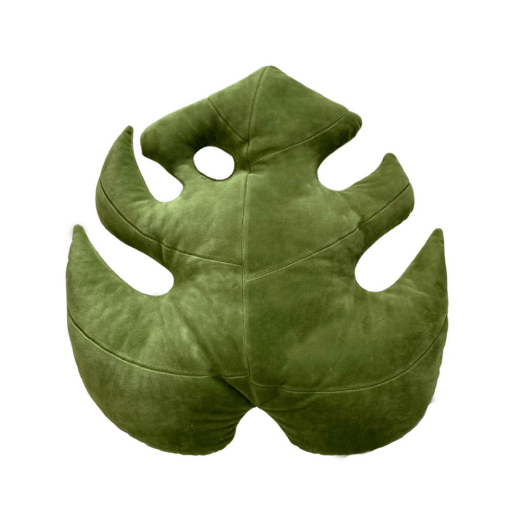 Monstera Deliciosa Leaf Pillow