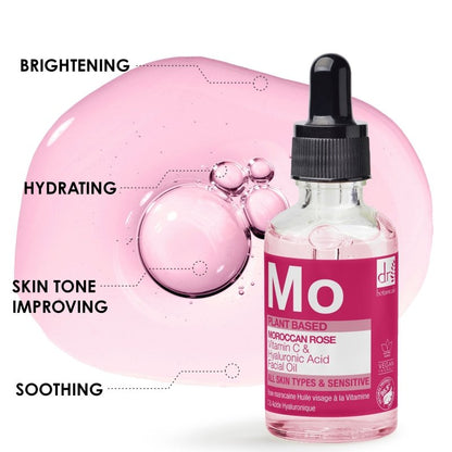 Moroccan Rose Facial Oil with Hyaluronic Acid & Vitamin C