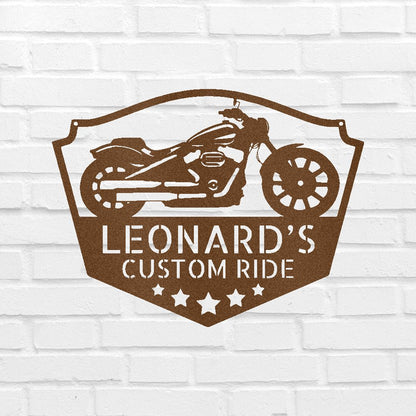 Motorcycle Decor - Custom Metal Sign