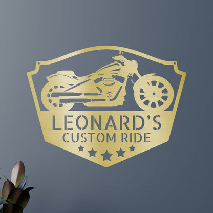 Motorcycle Decor - Custom Metal Sign