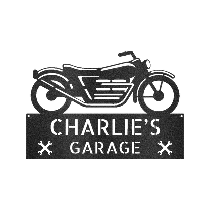 Motorcycle Decor - Custom Steel Sign