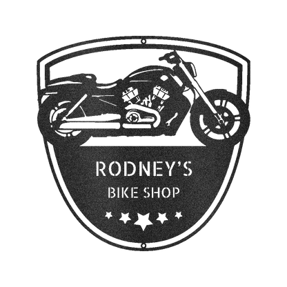 Motorcycle Wall Art - Custom Metal Sign