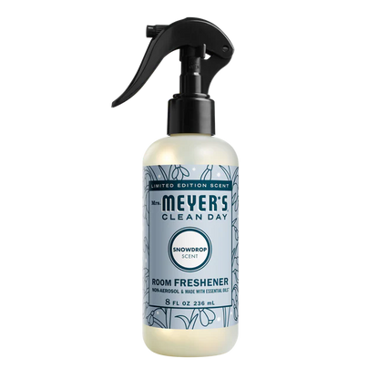 Mrs. Meyer's Clean Day Room Freshener, Snow Drop, 8 Fl Oz (Pack of 6)