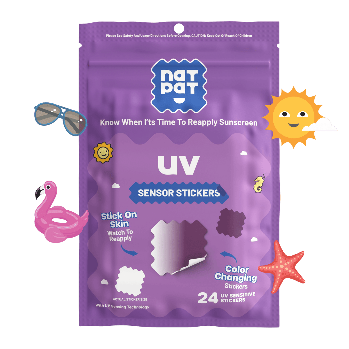SunnyPatch UV-Detecting Stickers