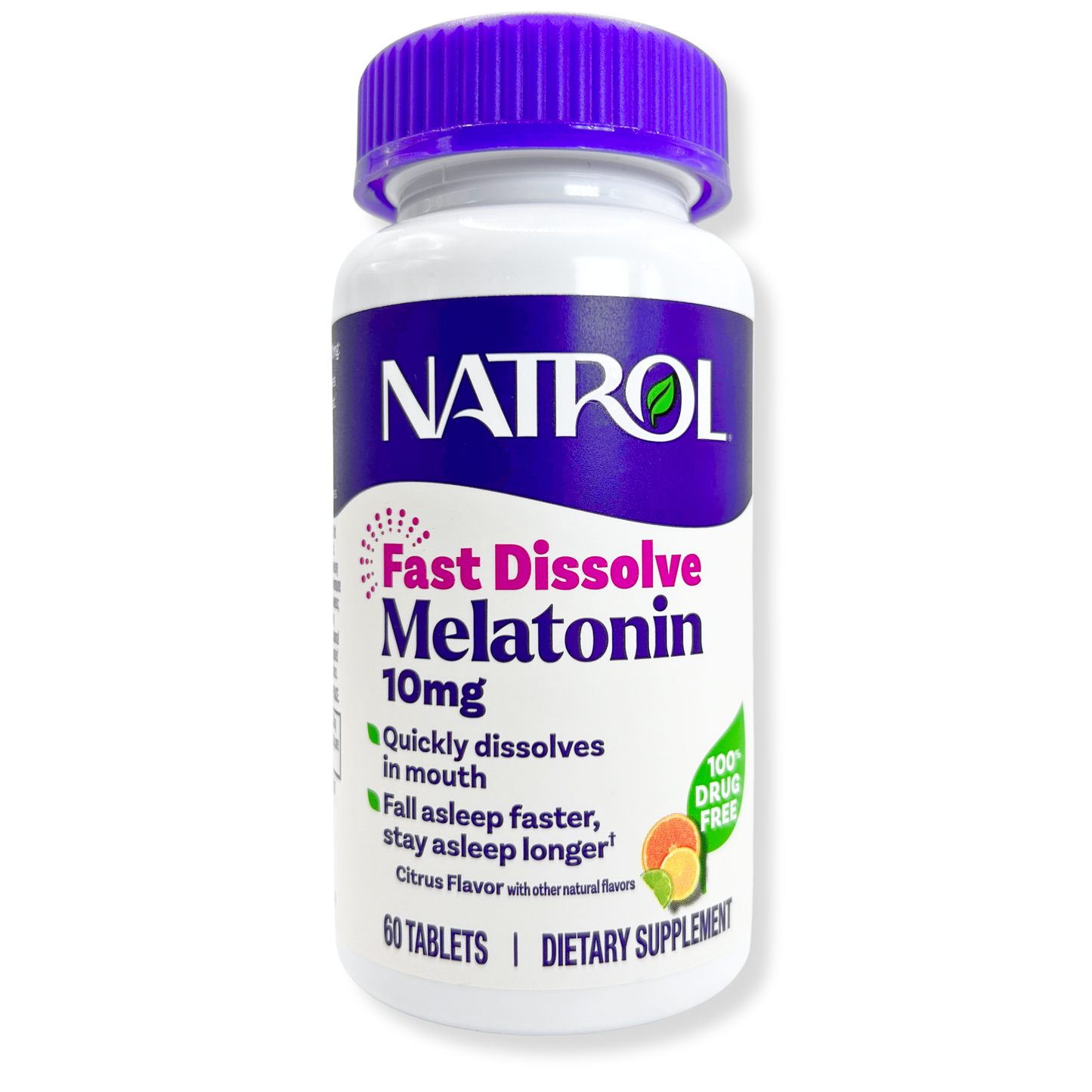 Natrol Melatonin Fast Dissolve - Citrus 10 mg 60 Tabs