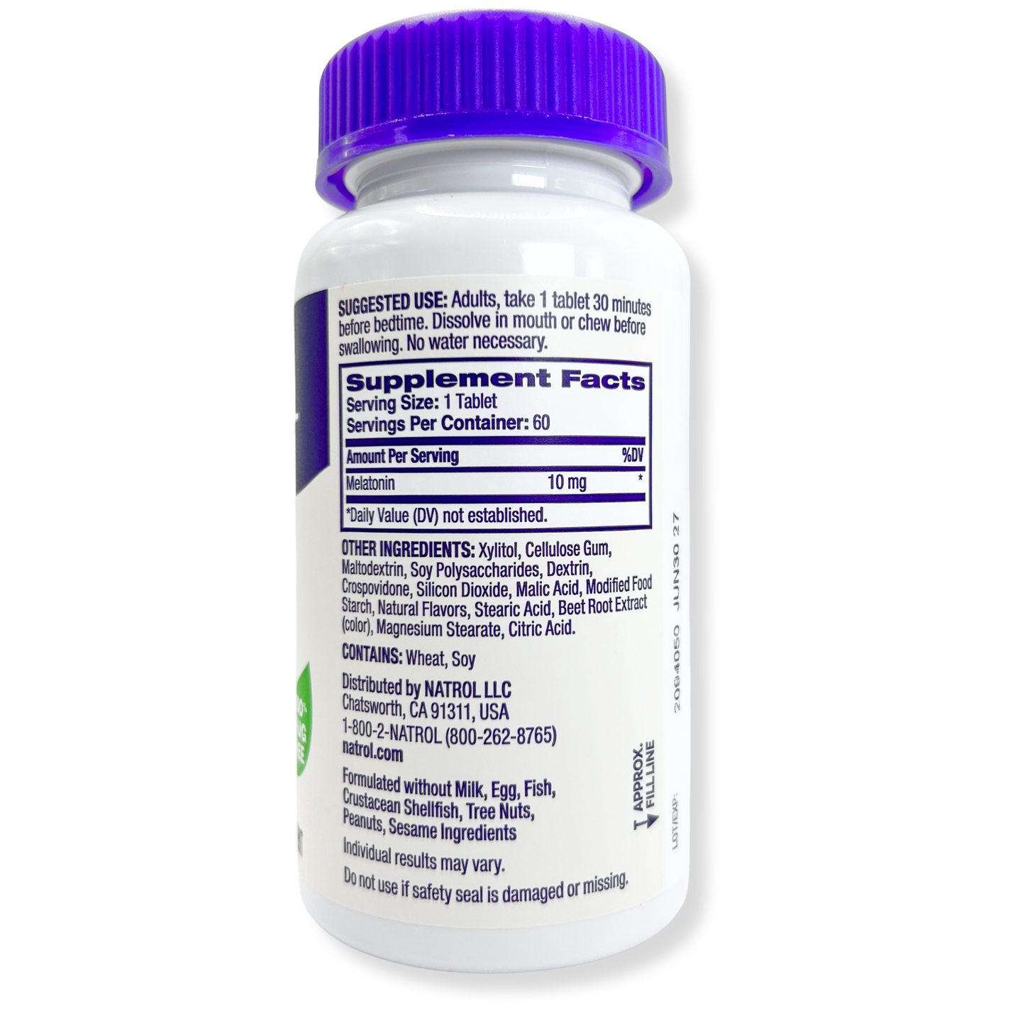 Natrol Melatonin Fast Dissolve - Citrus 10 mg 60 Tabs