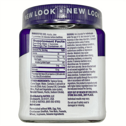 Natrol Melatonin Gummies – Strawberry Flavor, 10 mg per serving (90 Gummies)