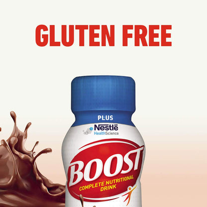 Nestle Boost Plus Nutritional Drink, Rich Chocolate, 8 oz Bottle, CS/24