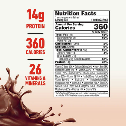 Nestle Boost Plus Nutritional Drink, Rich Chocolate, 8 oz Bottle, CS/24