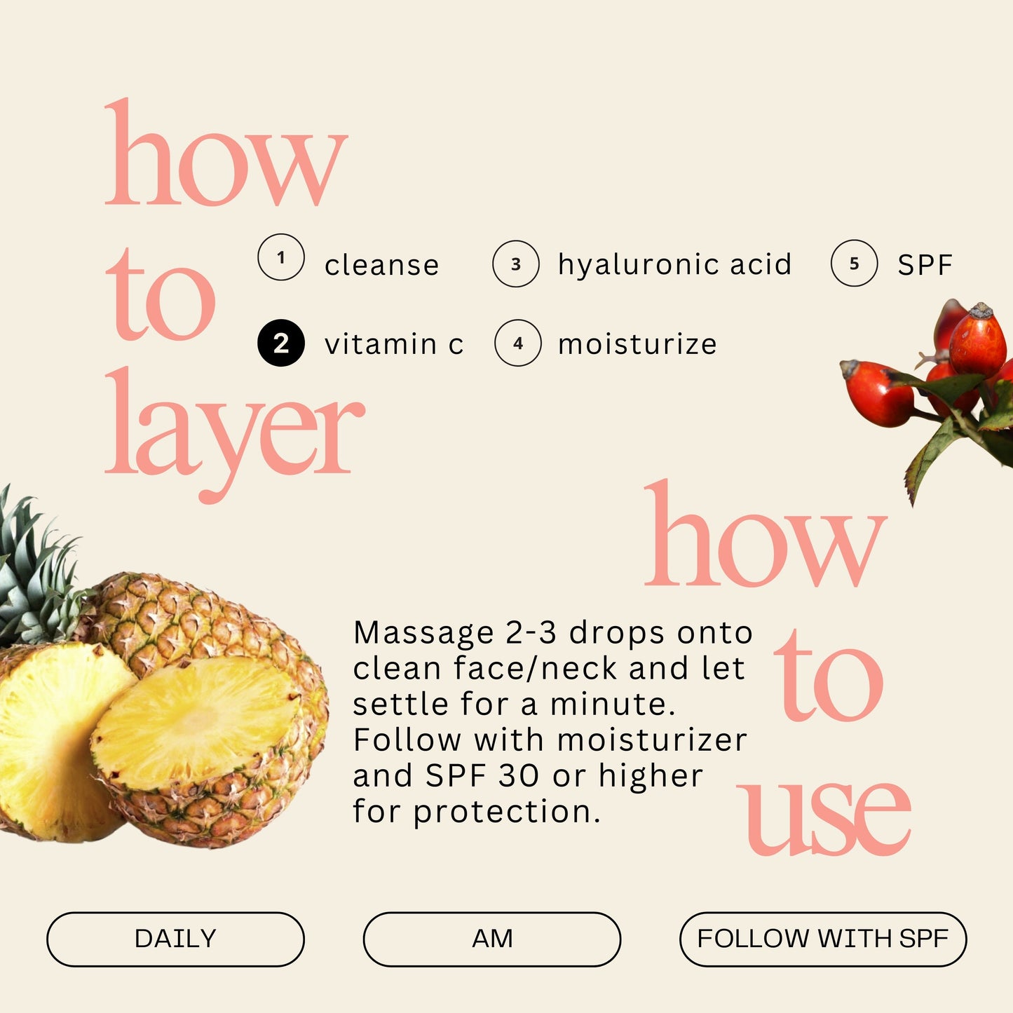 Pineapple & Rosehip Vitamin C Serum