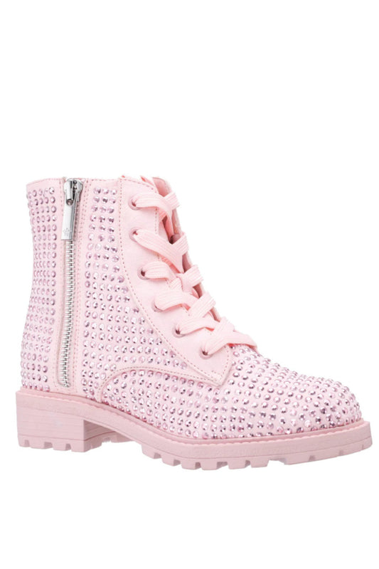 Nina Maggie Boots in Blush Microsuede