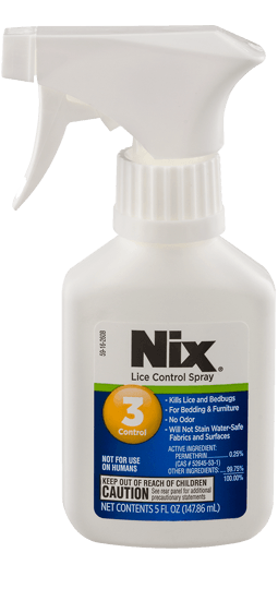 NIX Lice & Bed Bug Control Spray, 5 oz Bottle