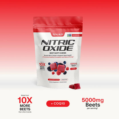 Nitric Oxide Beet Chews - Buy 2, Get 1 Free!
