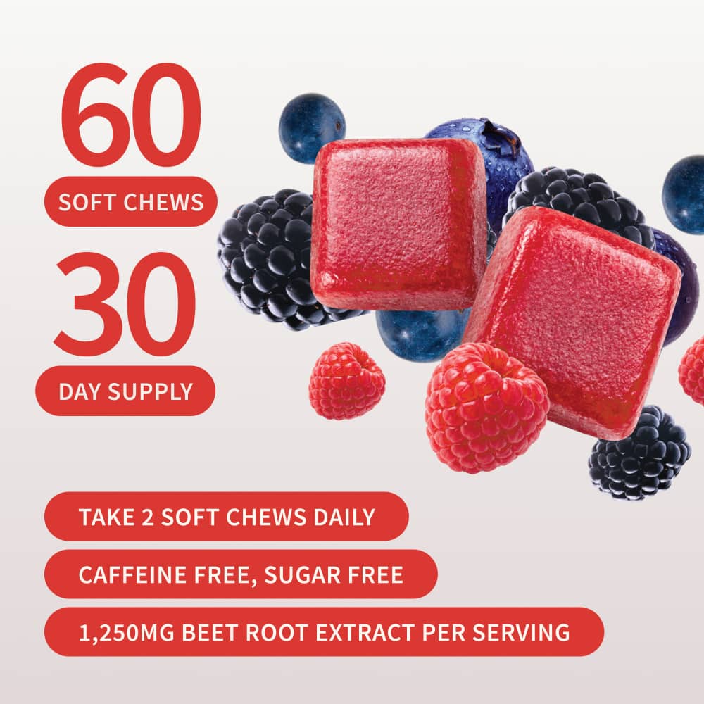 Nitric Oxide Beet Chews - Buy 2, Get 1 Free!