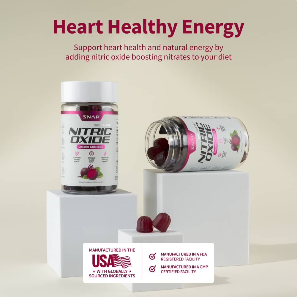 Nitric Oxide Gummies (Cherry Flavor) - 3 Month Supply