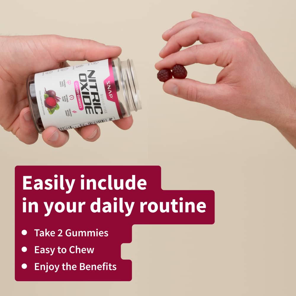 Nitric Oxide Gummies (Cherry Flavor) - 3 Month Supply