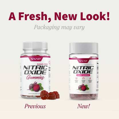 Nitric Oxide Gummies - Cherry Flavor - Buy 2 Get 1 FREE!