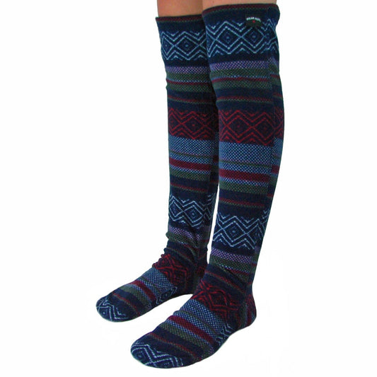 Over The Knee Fleece Socks - Nordic