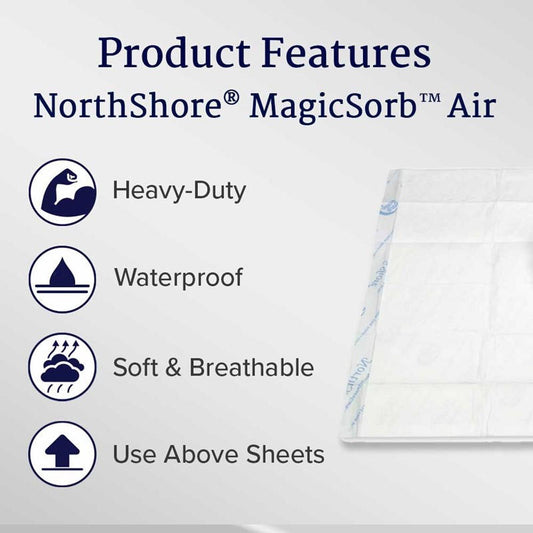 NorthShore MagicSorb Air Super-Absorbent Disposable Underpads