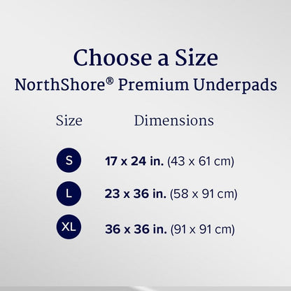 NorthShore Premium Extra-Absorbent Disposable Underpads