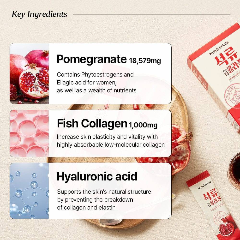 [Bundle] Pomegranate The Collagen Jelly, 14 sticks x 3box