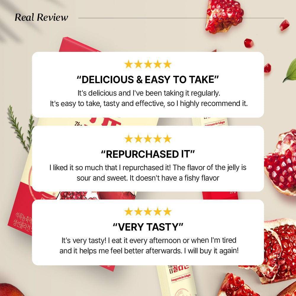 [Bundle] Pomegranate The Collagen Jelly, 14 sticks x 3box