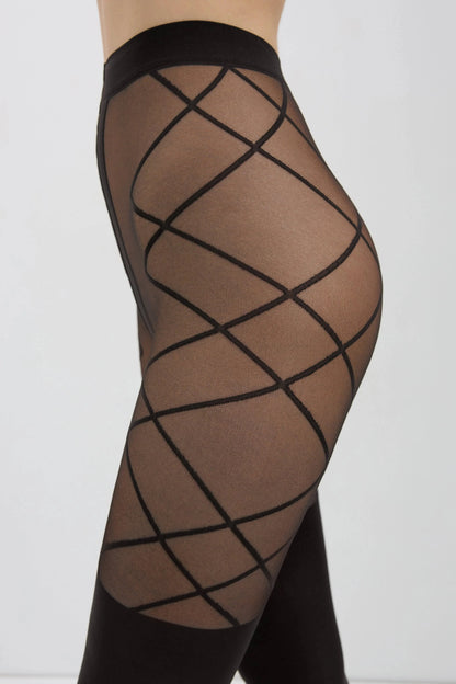 Fantasy Tights Conte Concept - Knee-highs with Diamonds