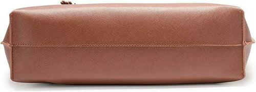 Nodykka Womens Tote Bags Satchel Handbags PU Faux Leather Shoulder Purse Brown