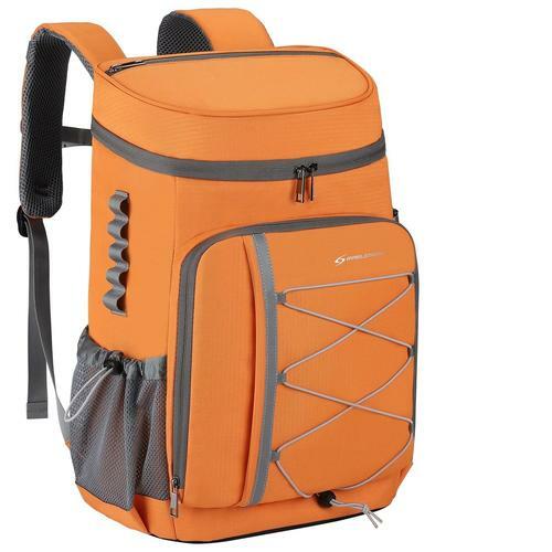 35 Can Backpack Cooler Leakproof,Insulated / Camping Cooler,Backpack Orange