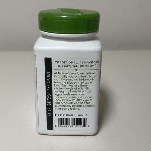 Nature's Way Neem Leaf Traditional Ayurvedic Intestinal Remedy 950 mg, 100 Count