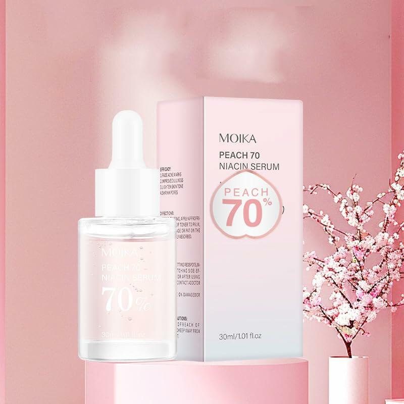Moika Peach 70 Niacinamide Serum 30ml Hydrating Brightening Face Serum - New