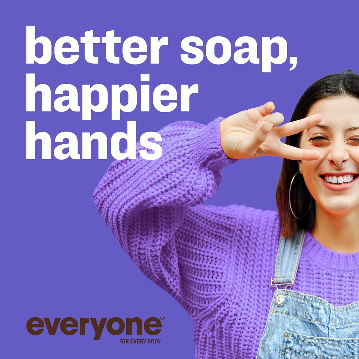 Everyone Liquid Hand Soap Lavender Coconut Plant-Based Cleanser 12.75oz New