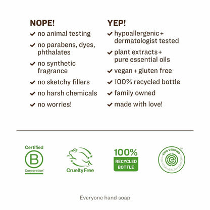 Everyone Liquid Hand Soap Lavender Coconut Plant-Based Cleanser 12.75oz New