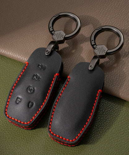 YONUFI Leather Key Fob Cover Remote Case Protector for Ford Explorer Escape
