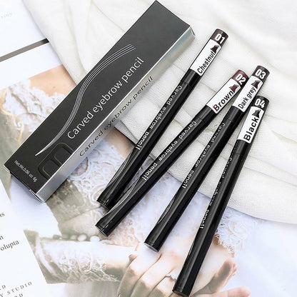 Magic Microblade Eyebrow Pen Pencil Waterproof Chestnut 2pcs 4 Tip Precise