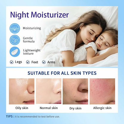 Night Moisturizer Face & Body Hydrating Cream with Lavender Scent