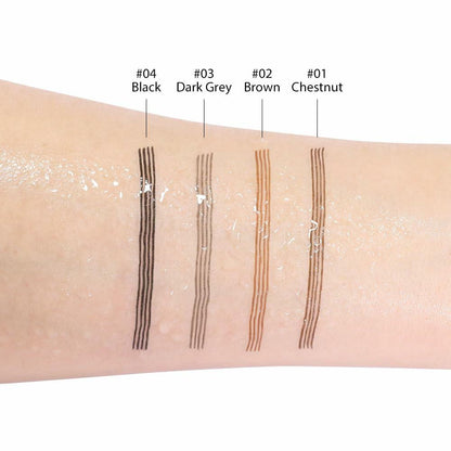 Magic Microblade Eyebrow Pen Pencil Waterproof Chestnut 2pcs 4 Tip Precise