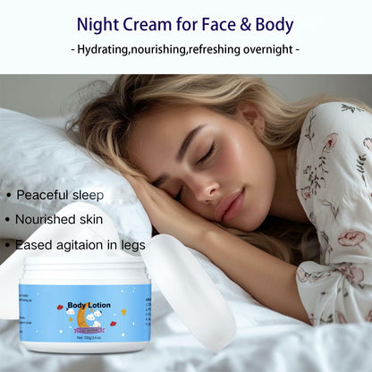 Night Moisturizer Face & Body Hydrating Cream with Lavender Scent