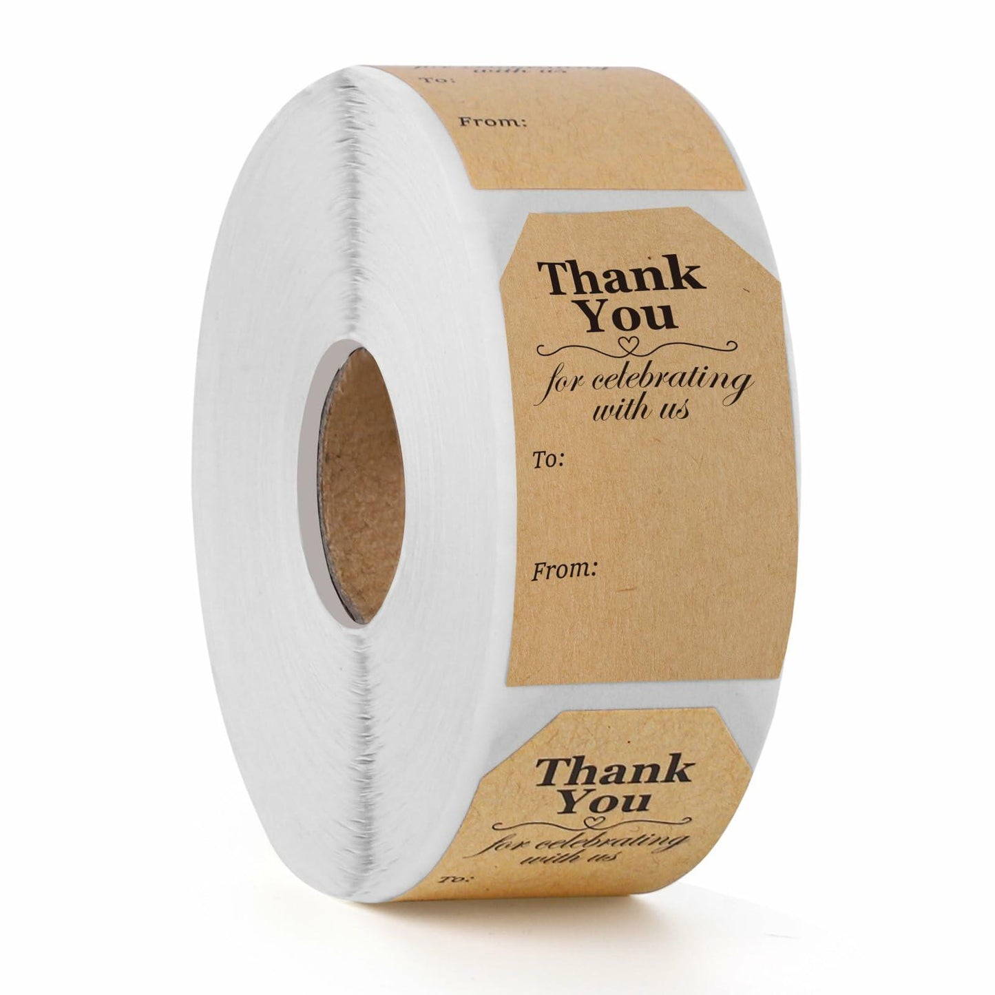 600 PCS Christmas Gift Tag Stickers 1.18x2in Self-Adhesive Labels