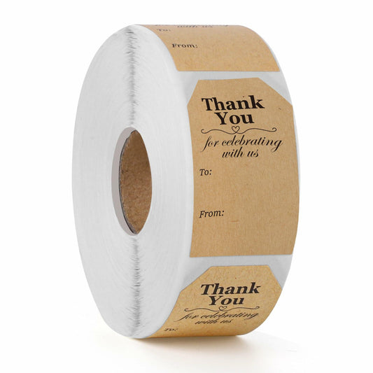 600 PCS Christmas Gift Tag Stickers 1.18x2in Self-Adhesive Labels