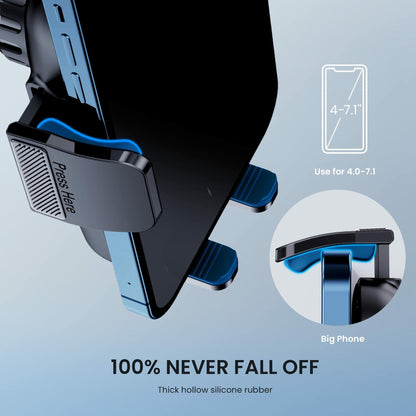 CINDRO Car Phone Holder Mount Military-Grade Suction Universal Black