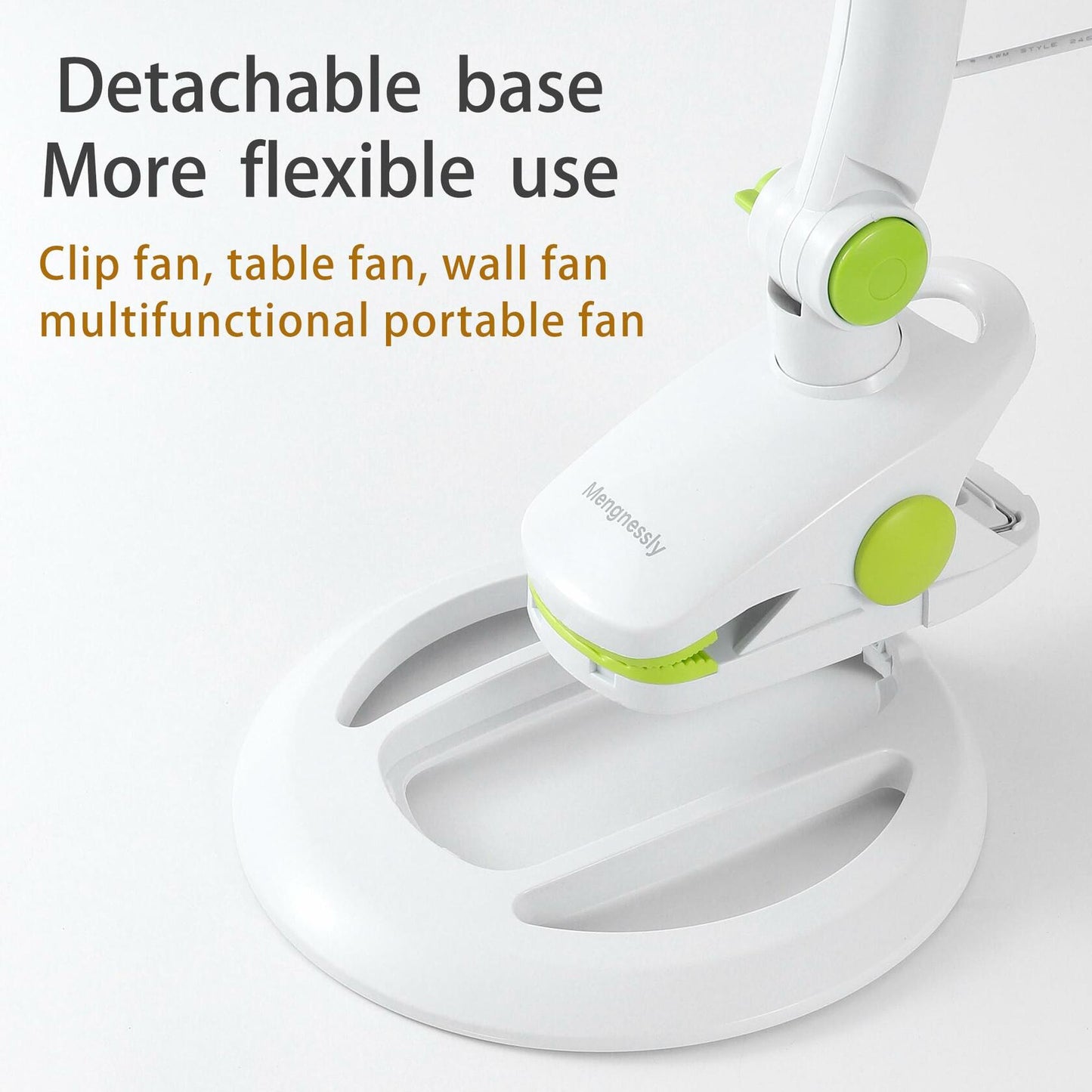 Mengnessly USB Clip-On Fan 9" Remote 3 Speed Timer Adjustable Tilt