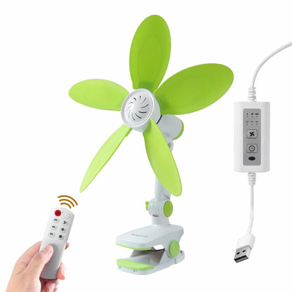 Mengnessly USB Clip-On Fan 9" Remote 3 Speed Timer Adjustable Tilt