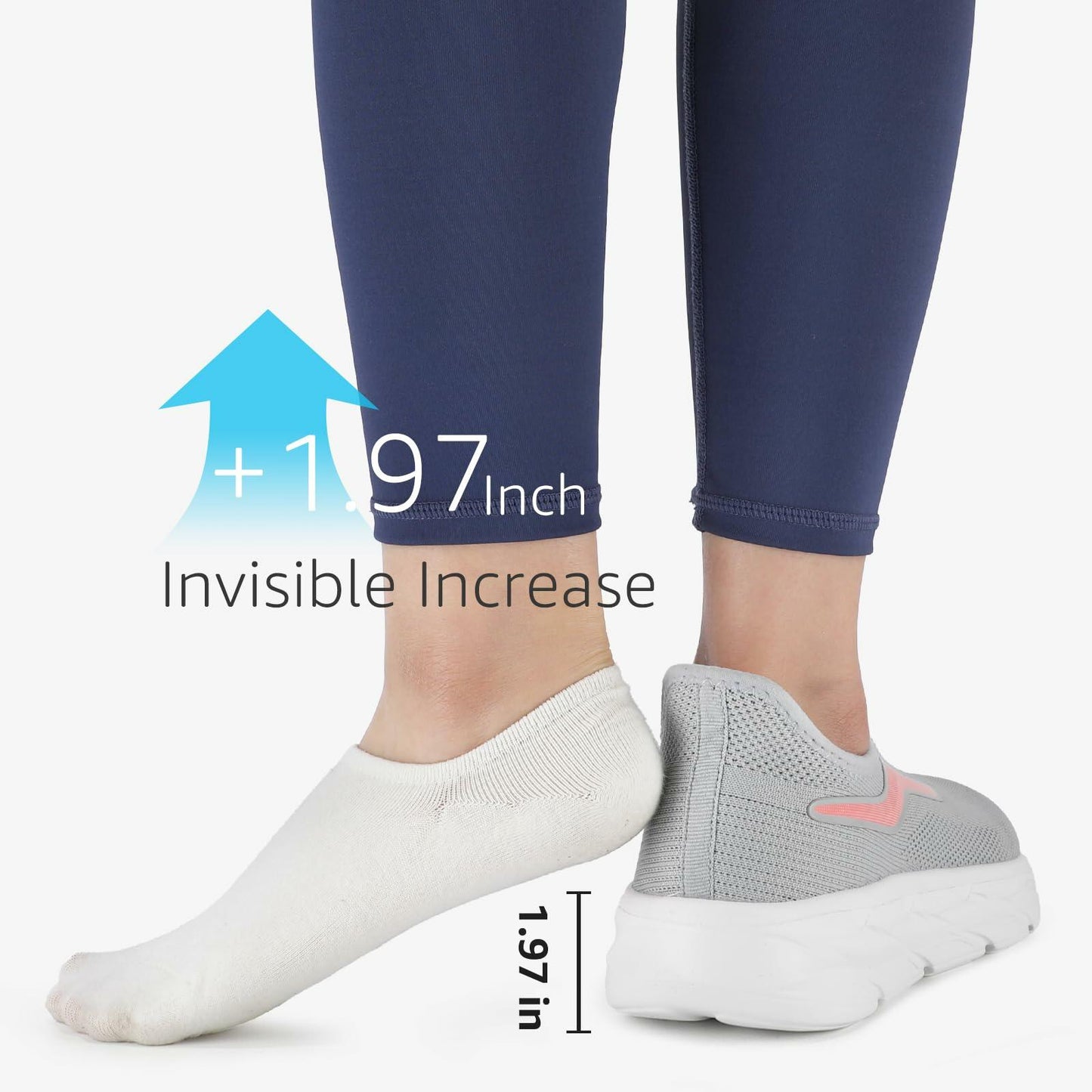 STQ Women’s Slip On Sneakers Orthopedic Comfort Size 8 Light Gray Pink